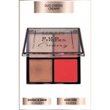 Duo Cheeks Creamy Blush & Highlighter / Krem Allık & Aydınlatıcı Paleti