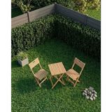 Duo Mutfak Balkon Bahçe Katlanır Masa Sandalye Bistro Set