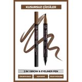Duo Pen 2-İn-1 Brow & Eyeliner Light Brown 03 2 Ml