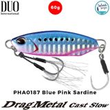 Duo PHA0187 Blue Pink Sardine Drag Metal Cast Slow Jig Balık Yem