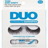 Duo Takma Kirpik %100 Doğal ve Siyah Görünüm D-12