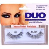 Duo Takma Kirpik %100 Doğal ve Siyah Görünüm