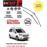 Duolight Citroen Berlingo Silecek Silgeç Takımı Araca Özel 2008-2018 Arası - Siyah