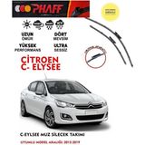 Duolight Citroen C Elysee Silecek Takımı 2015 Model Araca Özel Aparat - Siyah