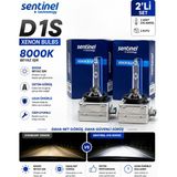 Duolight D1S Xenon Far Ampulü 8000K Beyaz Işık Oem Uyumlu Uzun Ömürlü 2'li Set (2 Adet) - Beyaz - Mavi