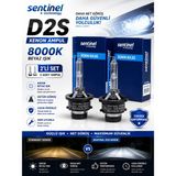 Duolight D2S 8000K Xenon Far Ampulü 2'li Set Beyaz Işık Oem Uyumlu Yüksek - Beyaz - Mavi