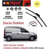 Duolight Dacia Dokker 2012-2015 Arası Silgeç Silecek Takımı - Siyah