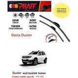 Duolight Dacia Duster 2015 Model Silecek Takımı Araca Özel Aparat - Siyah