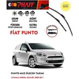 Duolight Fiat Punto Ön Muz Silecek Takımı 2011 Model Araca Özel - Siyah