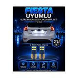 DuoLight Ford Fiesta Uyumlu T10 W5W LED Plaka Ampulü 2 Adet Ultra Parlak Beyaz Uzun Ömürlü Set