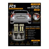 DuoLight Honda Civic FC5 (2016-2021) Uyumlu T15 W16W Beyaz LED Geri Vites Ampulü Canbus 2 Adet