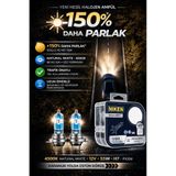 DuoLight Niken H7 Ampul %150 Daha Parlak 12V 55W 4500K Natural White Halojen Far Ampulü 2 Adet