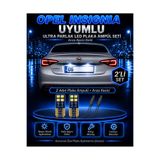 DuoLight Opel Insignia Uyumlu T10 W5W LED Plaka Ampul Seti 2 Adet Arıza Kesicili Canbus Ultra Parlak Beyaz