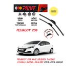 DuoLight Peugeot 208 Silecek Silgeç Takımı 2012-2016 Arası Araca Özel