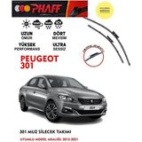 Duolight Peugeot 301 2016 Uyumlu Model Silecek 12 15 16 Motor Arası Araca Özel Aparat - Siyah