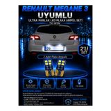 DuoLight Renault Megane 3 Uyumlu T10 W5W LED Plaka Ampulü 2 Adet Ultra Parlak Beyaz Uzun Ömürlü Set