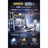 Duolight Solo H4 LED Far Ampul 8000 Lümen 6500K Beyaz 40W Ultra Parlak Profesyonel Seri (2 Adet)