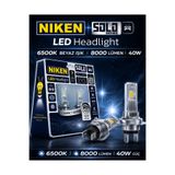 DuoLight Solo H7 LED Xenon Ampul 6500K Beyaz 8000 Lümen 40W Süper Parlak Far Ampul Seti (2 Adet)