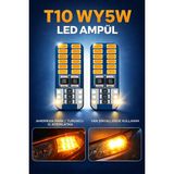 DuoLight T10 Park Ampulü, Turuncu, 24 LED, Ultra Parlak, Amerikan Park Görünümü, Arıza Lambası Yakmaz, 2 Adet