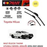 Duolight Toyota Hilux Silecek 2020 Model Silgeç Takımı Araca Uyumlu - Siyah