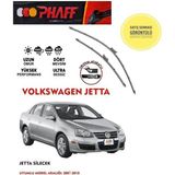 Duolight Volkswagen Jetta Muz Silecek Takımı 2008 Model Araca Özel Aparat - Siyah