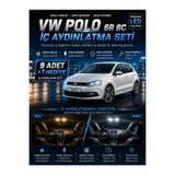 DuoLight VW Polo 6R 6C LED İç Aydınlatma Seti Beyaz 9 Parça + Hediye T10 Ampul
