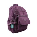 DUOMİNO Fcstore Krinkıl Kumaş Suya Dayanıklı Büyük Boy Mor Klinkır Sırt Çantası/laptop Seyahat Okul Çantası
