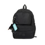 DUOMİNO Krinkıl Kumaş Suya Dayanıklı Büyük Boy Siyah Klinkır Sırt Çantası/laptop Okul Çanta Lise