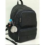 Duomino Krinkıl Kumaş Suya Dayanıklı Büyük Boy Siyah Klinkır Sırt Çantası/laptop Okul Çanta