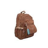 DUOMİNO Krinkıl Kumaş Suya Dayanıklı Büyük Boy Vizon Klinkır Sırt Çantası/laptop Seyahat Okul Çanta