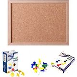 Dupano Mantar Pano 45 x 60 + 1 Paket Harita Çivisi + 1 Paket Renkli Raptiye Seti