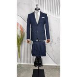 Dupont Classics Dupont Erkek Slim Fit Mono Yaka Ikili Takım Elbise - Çift Yırtmaçlı - Lacivert - 6 Drop - 48