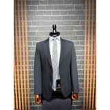 Dupont Classics Dupont Erkek Torba Cepli Takım Elbise - Slim Fit 6 Drop Çift Yırtmaç Likralı Viskon - Antrasit - Gri - 48