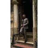 Dupont Classics Dupont Erkek Yarım Astarlı Takım Elbise - Slim Fit 6 Drop Ikili Takım - Acı Kahve - 56