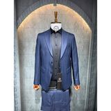 Dupont Classics Dupont Erkek Yarım Astarlı Takım Elbise - Slim Fit 6 Drop Ikili Takım - Lacivert - 54