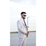 Dupont Classics Dupont Erkek Yelekli Takım Elbise - Likralı Zara Kumaş Slim Fit Kırlangıç Yaka 6 Drop - Taş Beyazı - 56