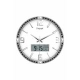 Dupont milano DUPONT-T-710-A Dijital Termometreli ve Takvimli Duvar Saati Silver-White
