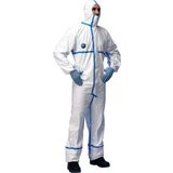 Dupont Tyvek 600 Plus Cha5 Başlıklı Koruma Tulumu - 10 - Beyaz