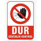 Dur Güvenlik Kontrol Levhası - Dekota 3mm - 15X21 cm - Tekli