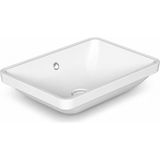 Dura Bagno Tezgah Altı Kare Gömme Lavabo 50X38 Cm, Beyaz | 5930