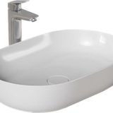 Dura Rose Tezgah Üstü Beyaz 40x60 cm İnce Kesit Lavabo Set