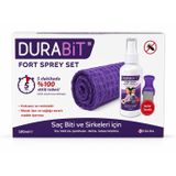 DURABiT® Fort Sprey Set Saç Biti ve Sirkeleri için 100ml | Tea Tree Oil Şampuan, Metal Tarak Hediyeli, 5 Dakikada Etkili, Böcek İlacı İçermez, Tüm Aile için Uygun