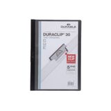 Durable Sıkıştırmalı Dosya Duraclip Ortadan Klipsli 30 Sayfa A4 Siyah (25 Li Paket)