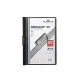 Durable Sıkıştırmalı Dosya Duraclip Ortadan Klipsli 60 Sayfa A4 Siyah (25 Li Paket)