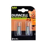 Duracell 1.2 V AAA 2'li Şarjlı İnce Kalem Pil