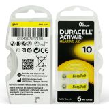Duracell 10 İşitme Cihazı Pili (Sarı) — 6'lı Blister
