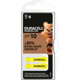 Duracell 10 Numara Düğme Kulaklık Pili İşitme Cihazı İçin 6'lı Paket - 10 Adet
