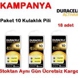Duracell 10 PR70 18'li Kulaklık İşitme Cihazı Pili