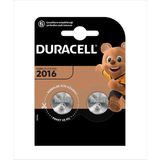 Duracell 2016 Lityum Düğme Pil 3V Uzun Ömürlü 2'li Paket (CR2016) Yüksek Performanslı