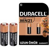 Duracell 23A Lityum MN21 Alarm Pili 1,2 V 2li Paket Tek Kullanımlık Yüksek Performanslı Pil - 1 Adet